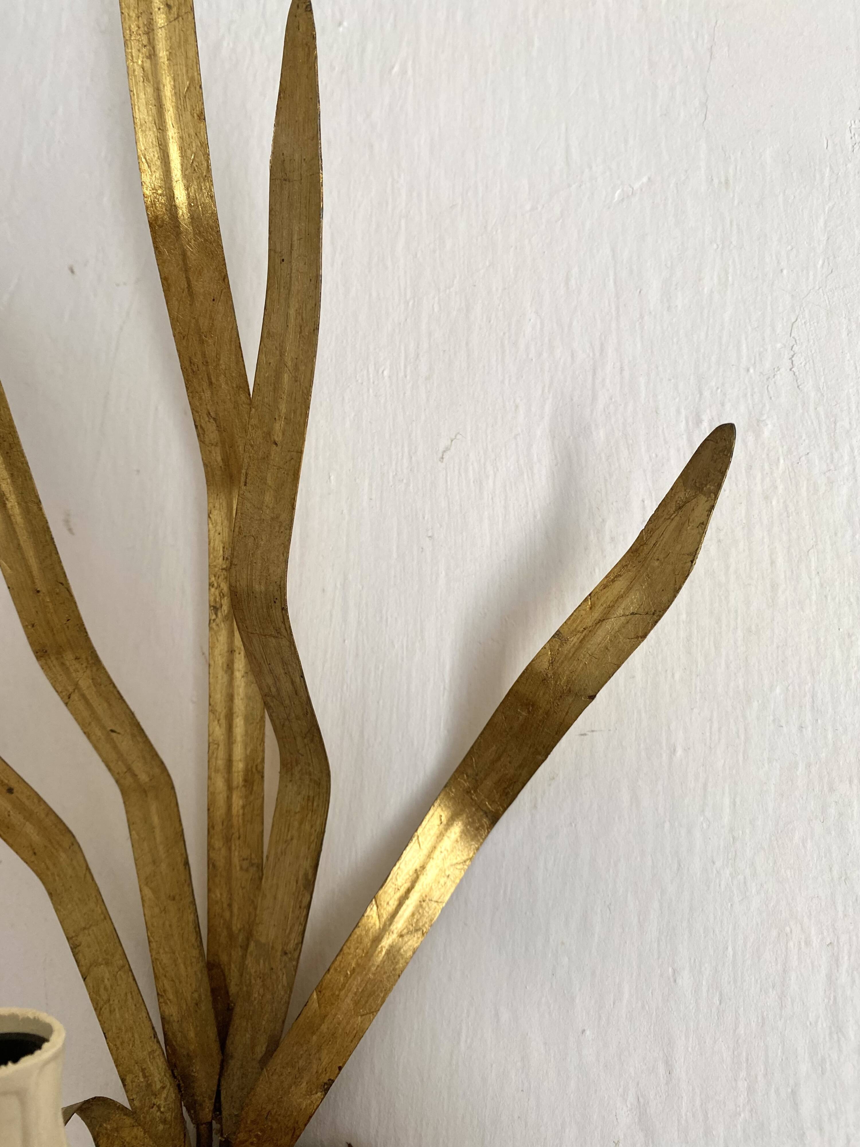 60s leaf wall light