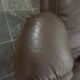 Vintage leather stressless reclining chair