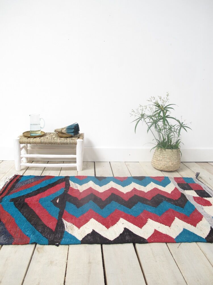 Boucherouite striped Kilim
