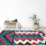 Boucherouite striped Kilim