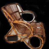 70s wicker armchair