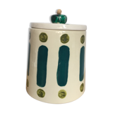 Hand-painted glazed ceramic box