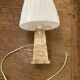 Modernist Table Lamp in Honey Onyx and Golden Maltese Cross - 1970s