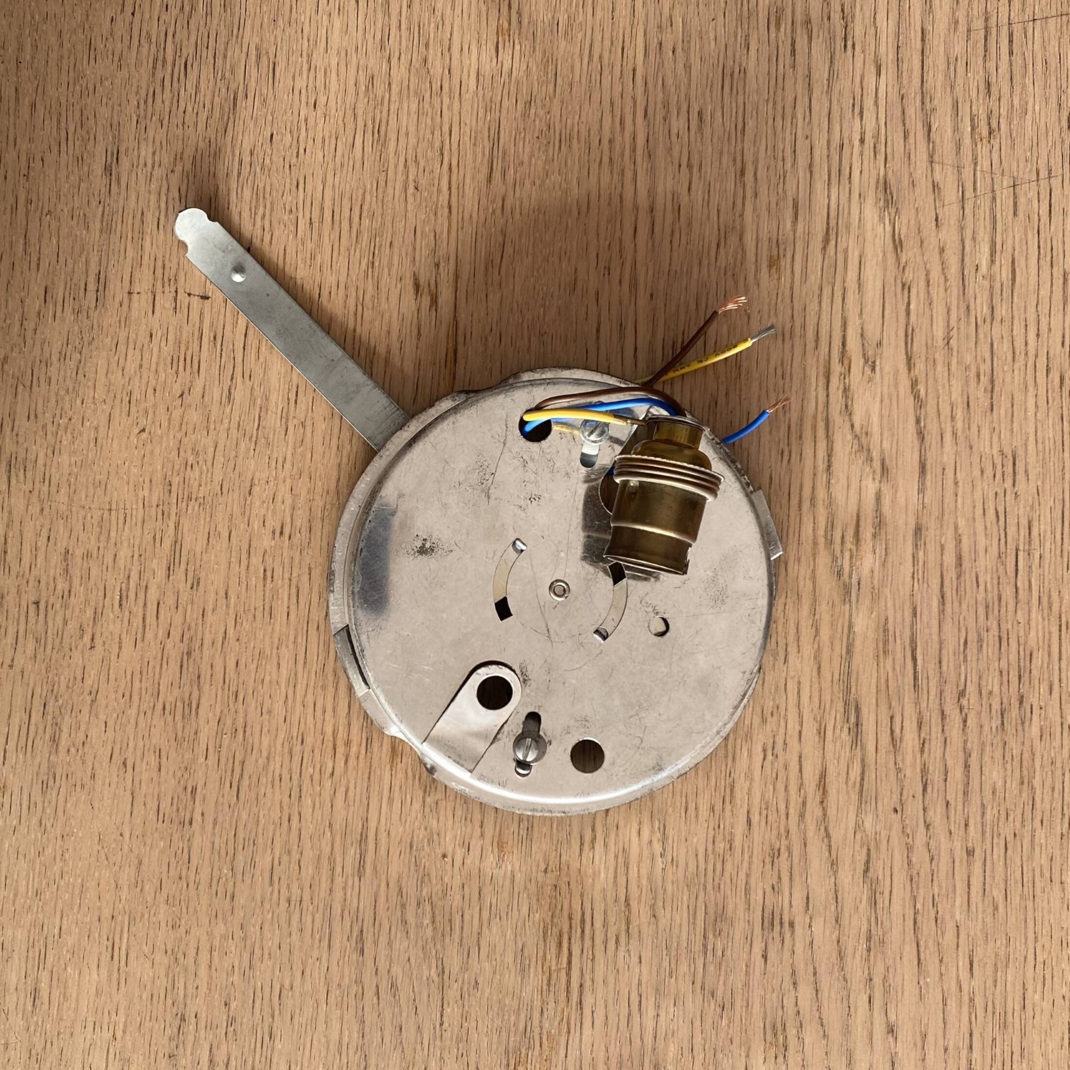 Square wall and ceiling light in white opaline glass, 1960-1970