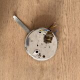 Square wall and ceiling light in white opaline glass, 1960-1970