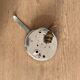 Square wall and ceiling light in white opaline glass, 1960-1970