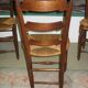 Chaises esprit provençal en frênefFin XIXe