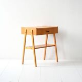 Geometric Scandinavian Teak Nightstand, 1960s