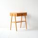 Geometric Scandinavian Teak Nightstand, 1960s