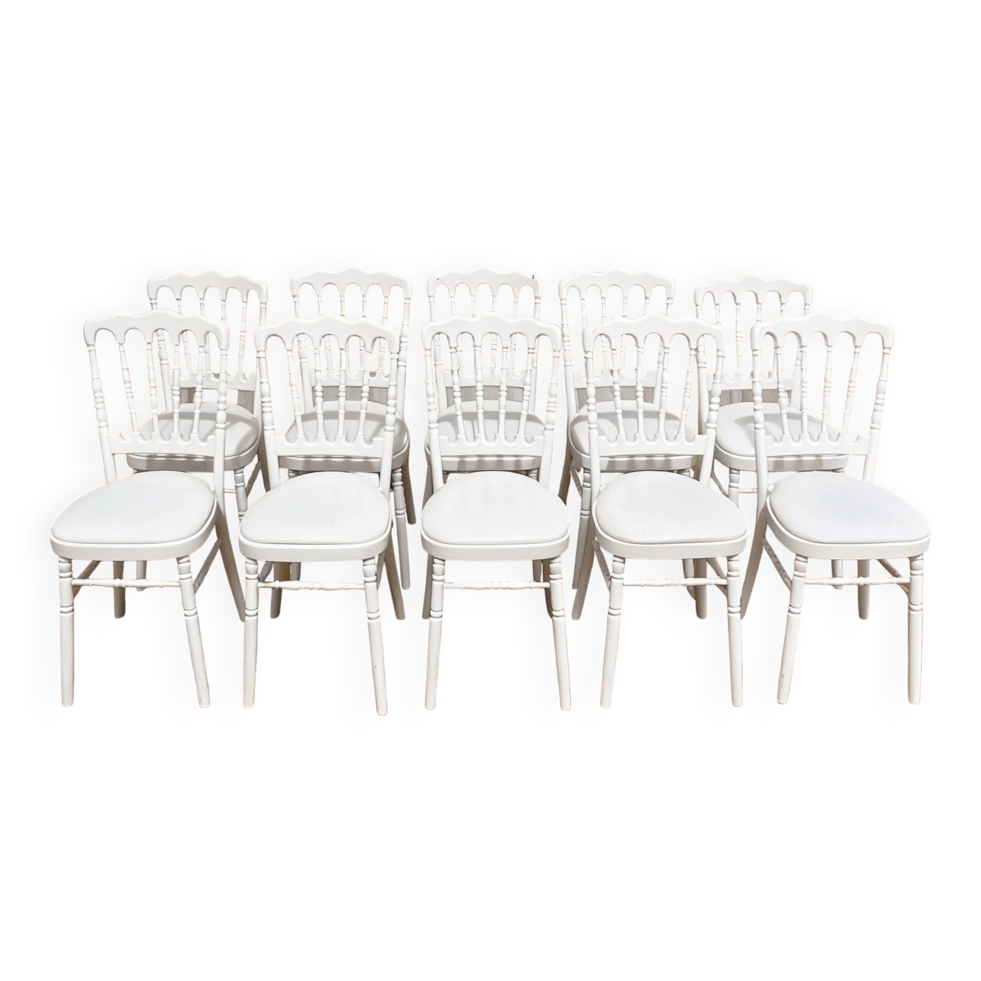 Suite de 10 chaises Napoléon III