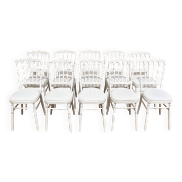 Set of 10 Napoleon III chairs