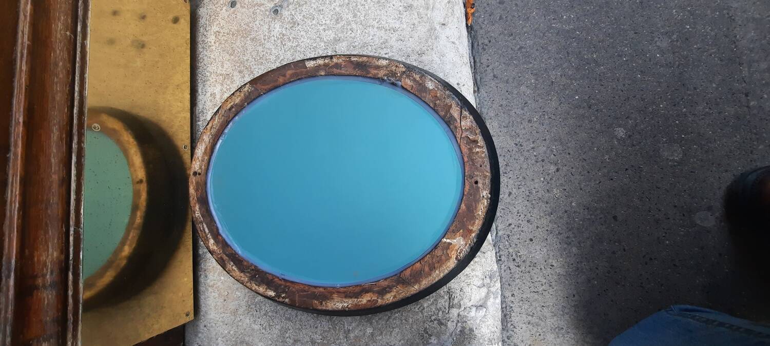 Napoleon III oval mirror