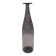 Black Murano Glass Bottle Vase "Mezza Filigrana" by Martens for Aureliano T