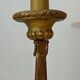 Large Gilded Carved Wooden Candelabrum on Patinated Base, French Work, v