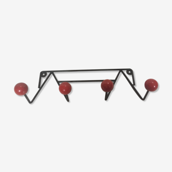 Coat rack red ball