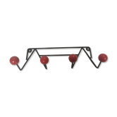 Porte-manteaux boule rouge