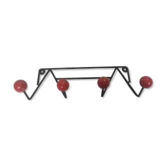 Coat rack red ball