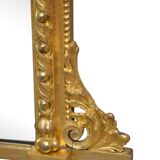 Victorian wall mirror in gilded wood 107x83cm