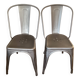 Lot de 2 authentiques chaises tolix