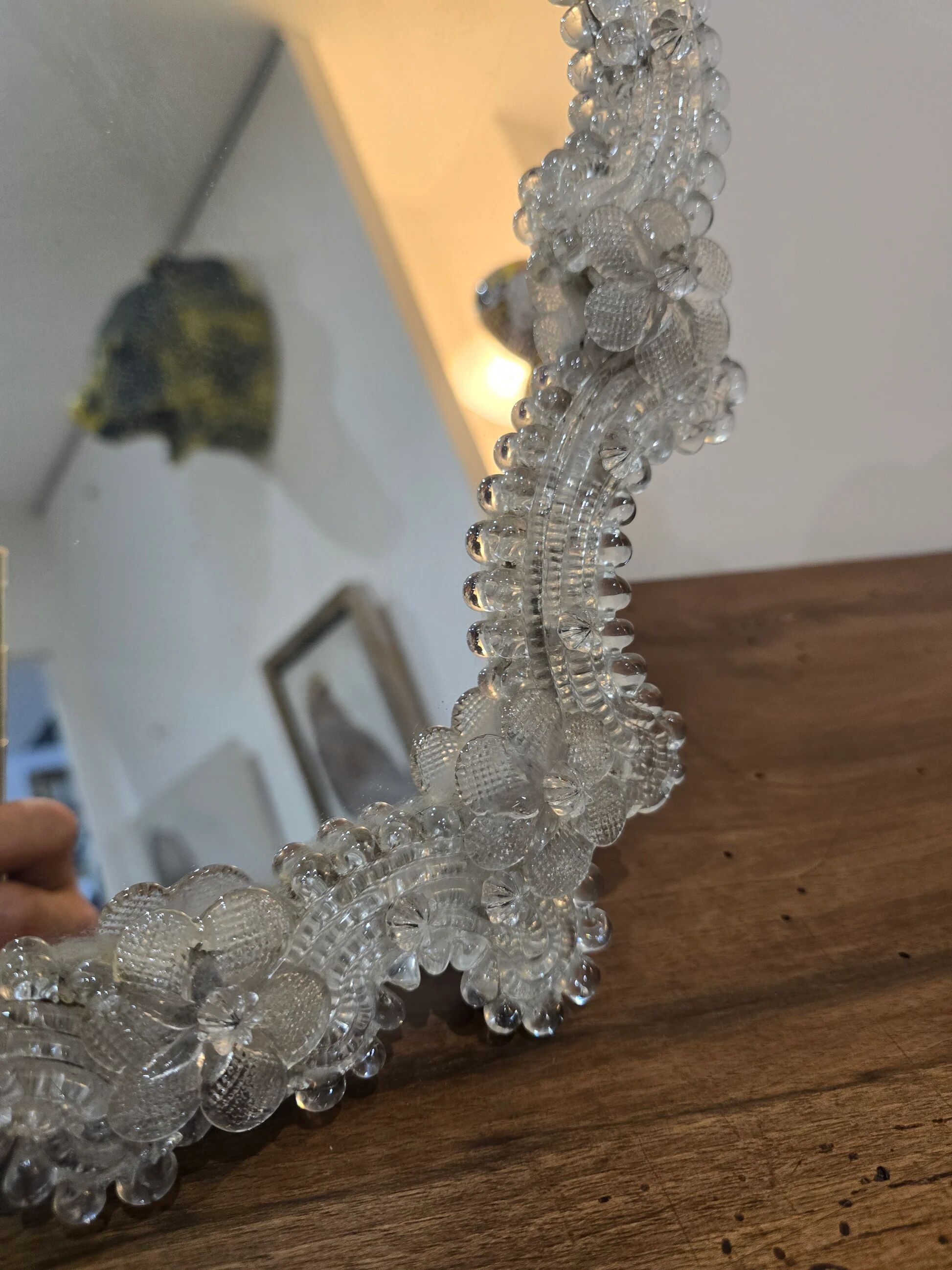 Venetian glass mirror – 35 x 30 cm