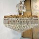 Vintage chandelier 8 lights and brass
