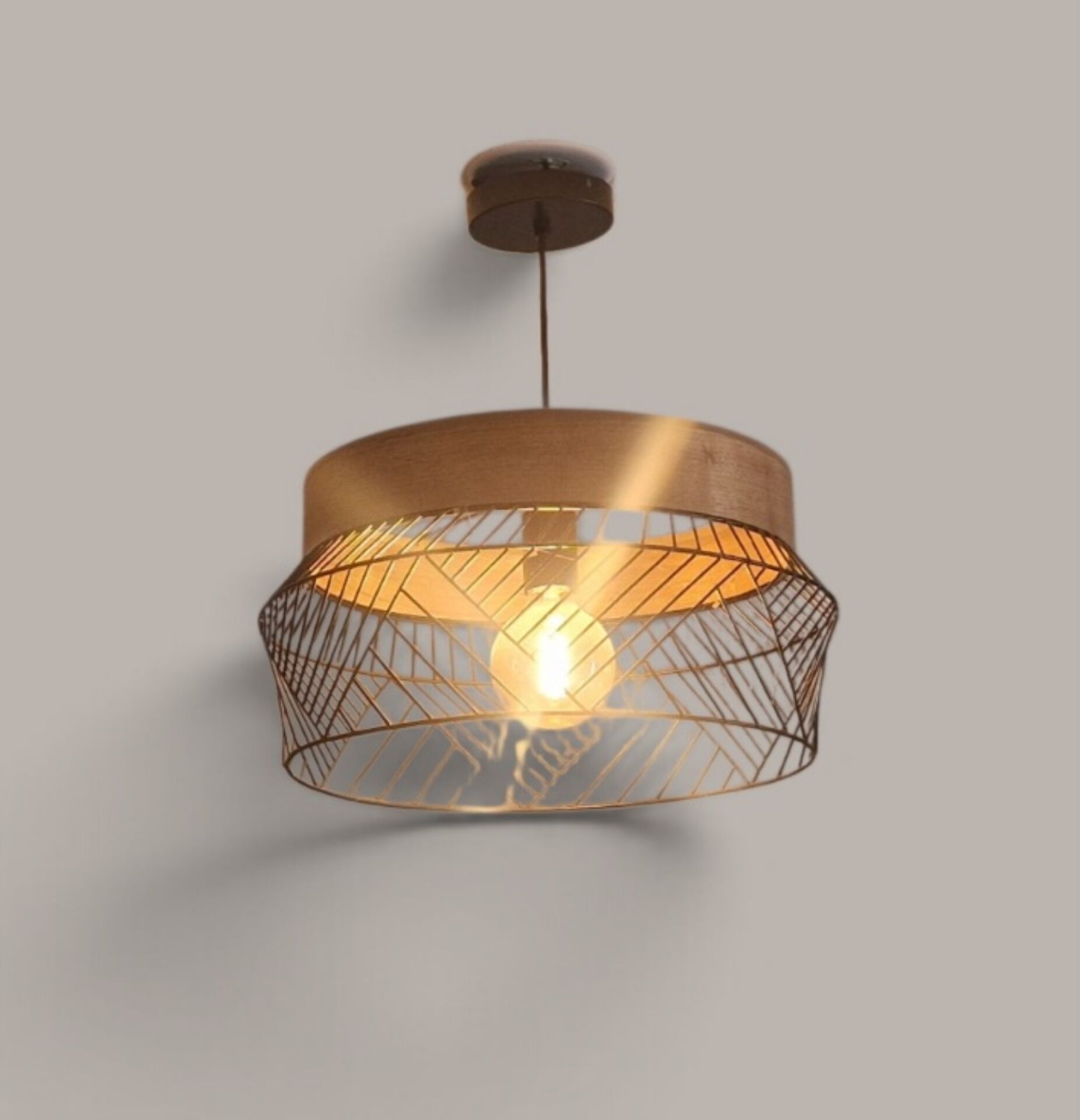Contemporary Suspension Design - Wood and Metal