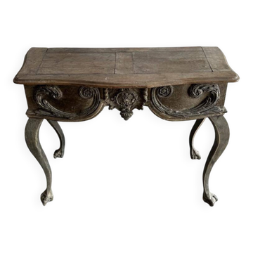 Console néoclassique antique sculptée