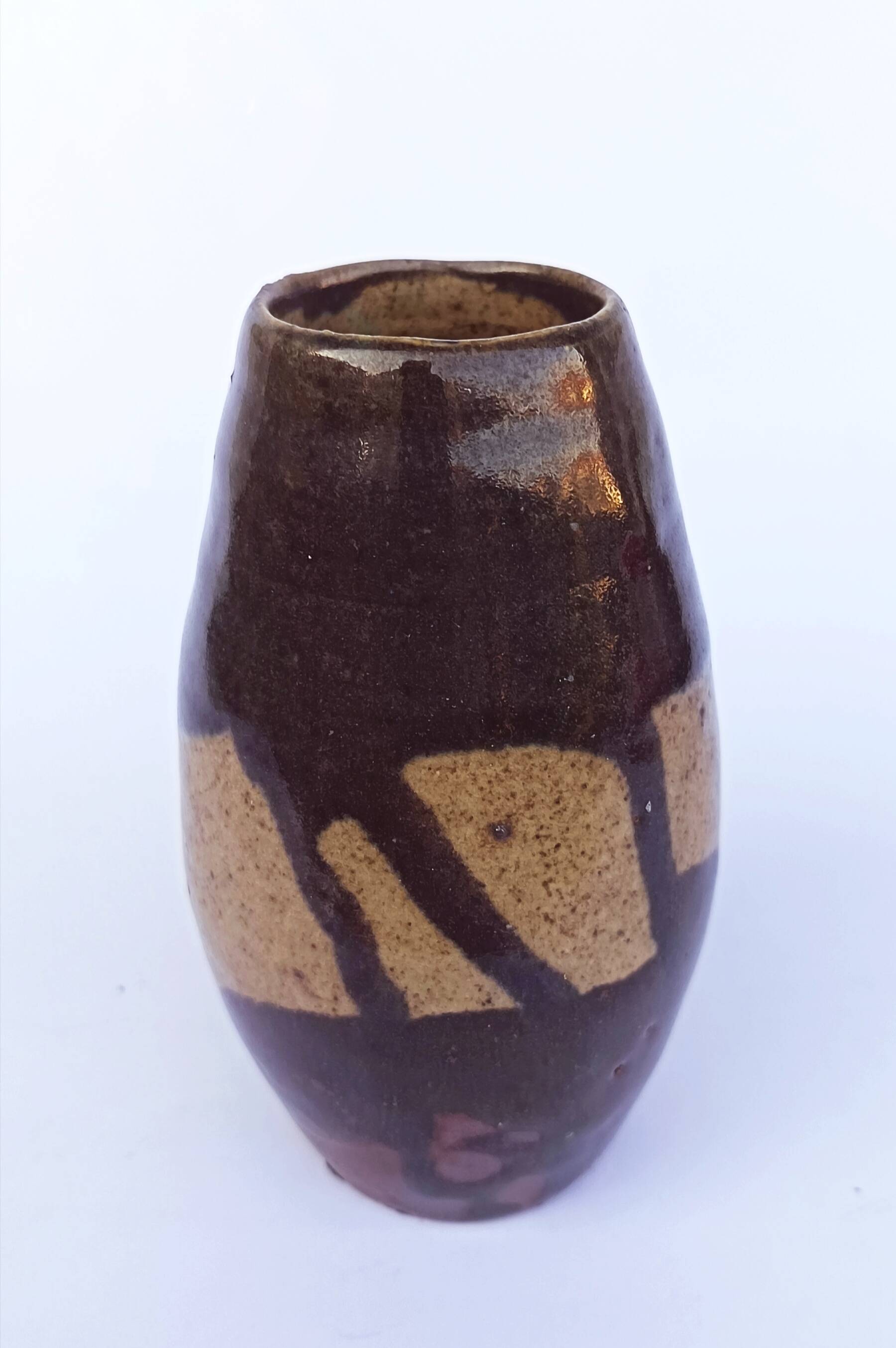 Stoneware vase by Eugène Lion, Saint-Amand-en-Puisaye