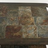 Tables from the 1960s-1970s wrought iron and slate