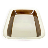 Vintage Scandinavian Rörstrand Forma Dish - 70s-80s - Beige and Chocolate