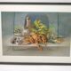 Still life with pastel Breton lobster
