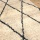 Moroccan Berber carpet Boujaad in Rhombus black 1, 31x0, 71m