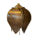 Vintage wall lamp Hollywood Regency Golden Flower