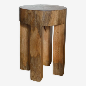 Solid teak stool