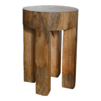 Tabouret en teck massif