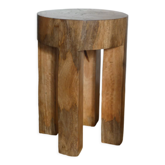 Solid teak stool