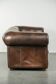 Luxury brown smooth cow leather Chesterfield sofa with an English look