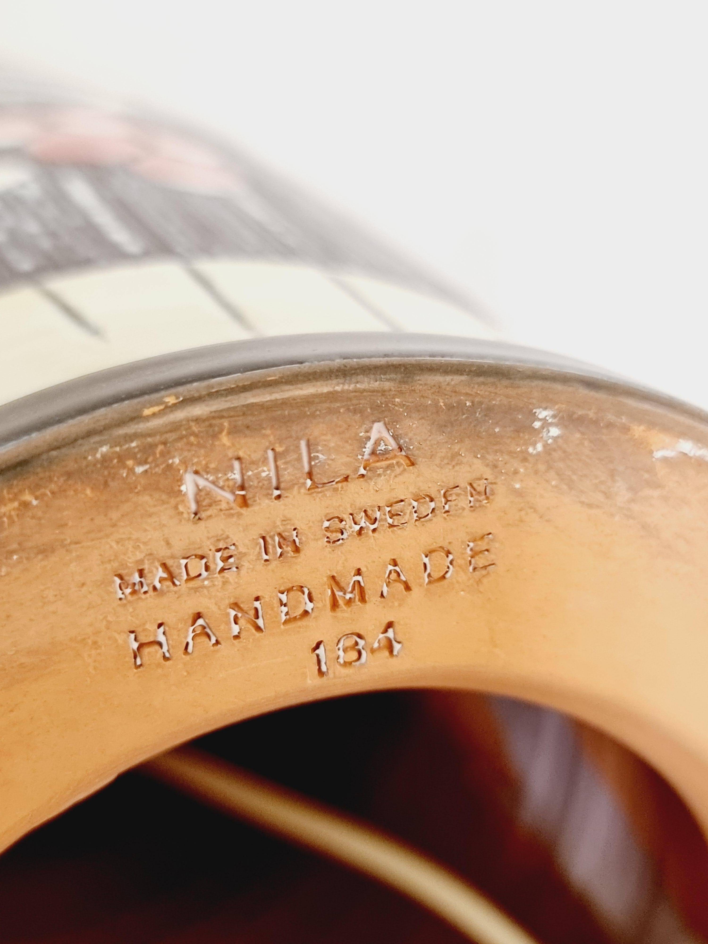NILA table lamp in ceramic, handmade in Sweden, mid-1900s.