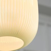 Lampe à suspension mid-century en laiton et verre, italie