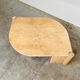 Sculptural Italian travertine coffee table, 1980s