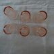 6 verres roses forme gobelet Rosaline Arcoroc Luminarc  vintage