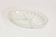 Vintage decorative transparent crystal plate, Italy, 1960s