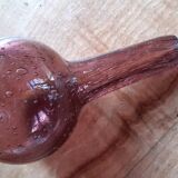 Bouteille verre Biot ventrue ancienne