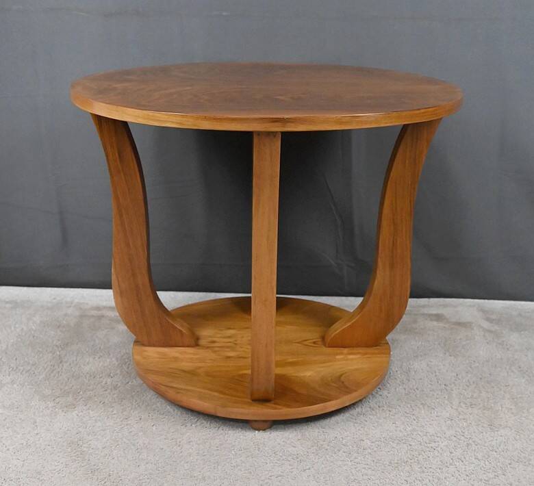 Walnut gueridon, Art Deco – 1930