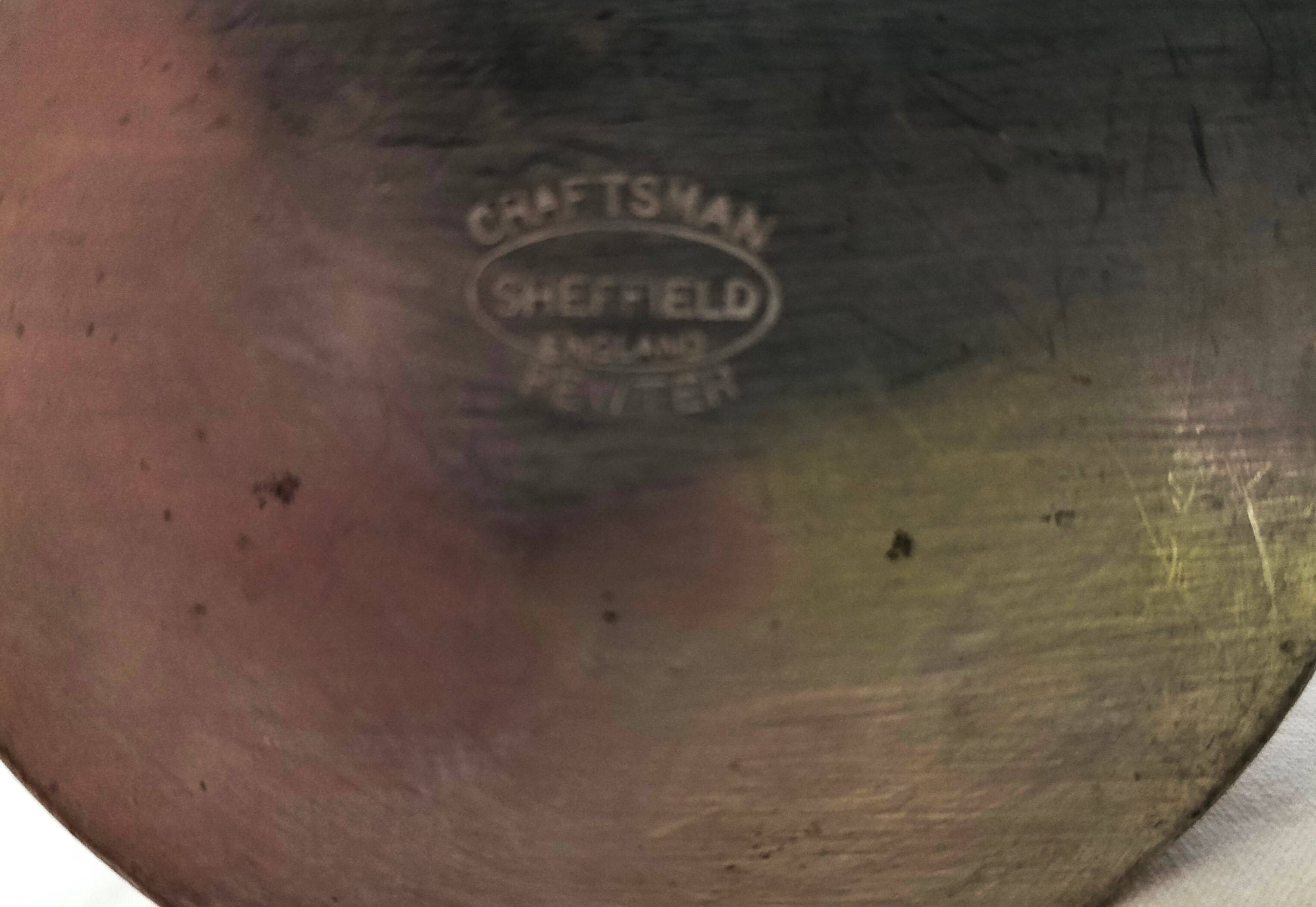 Set café et thé en étain martelet, Sheffield, England
