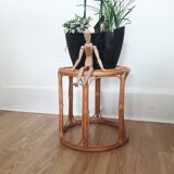 Vintage sofa end / side table - Rotion/ Bamboo - 1980