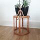 Bout de canapé table d'appoint vintage - rotion/ bambou - 1980