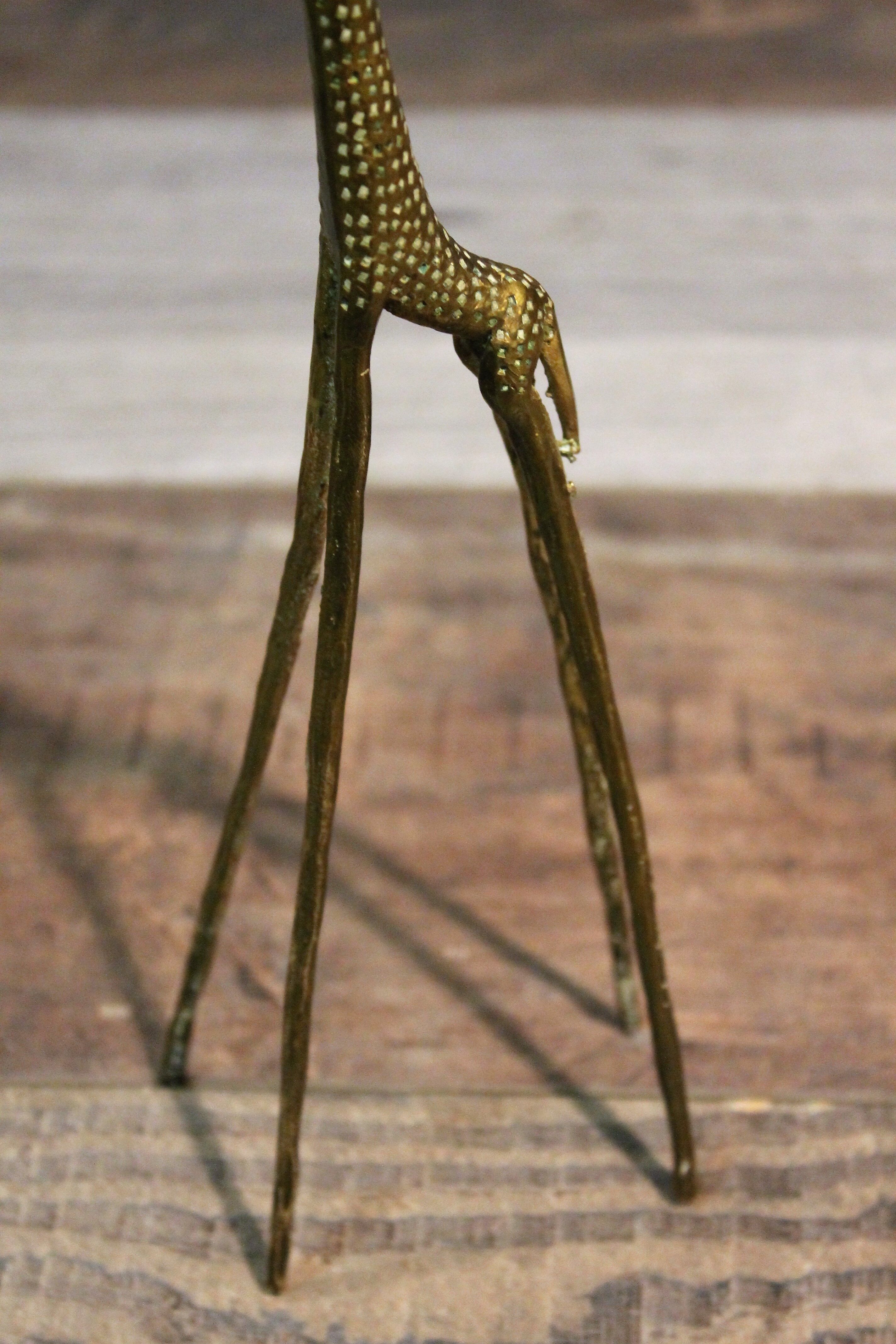 Girafe en laiton 1960