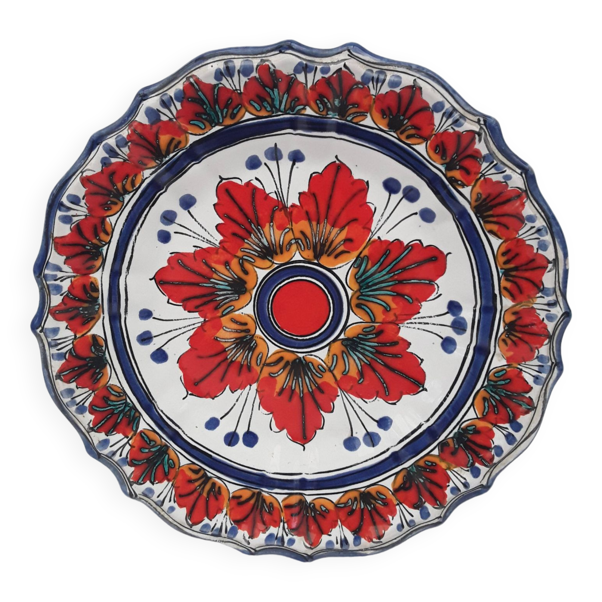 Decorative ceramic plate