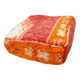 Handmade Berber pouf in wool 60 X 60 X 20 CM